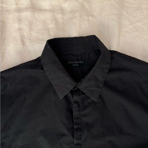 Black Allsaints button down shirt. Medium. Good condition